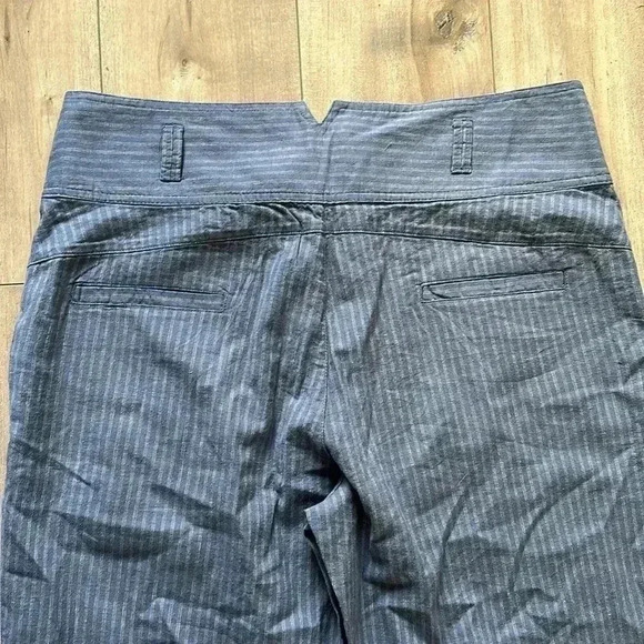 NEW Sundance Amelia Linen Blend Pinstripe Trouser Pants in Blue Gray Sz 12P - Picture 10 of 10